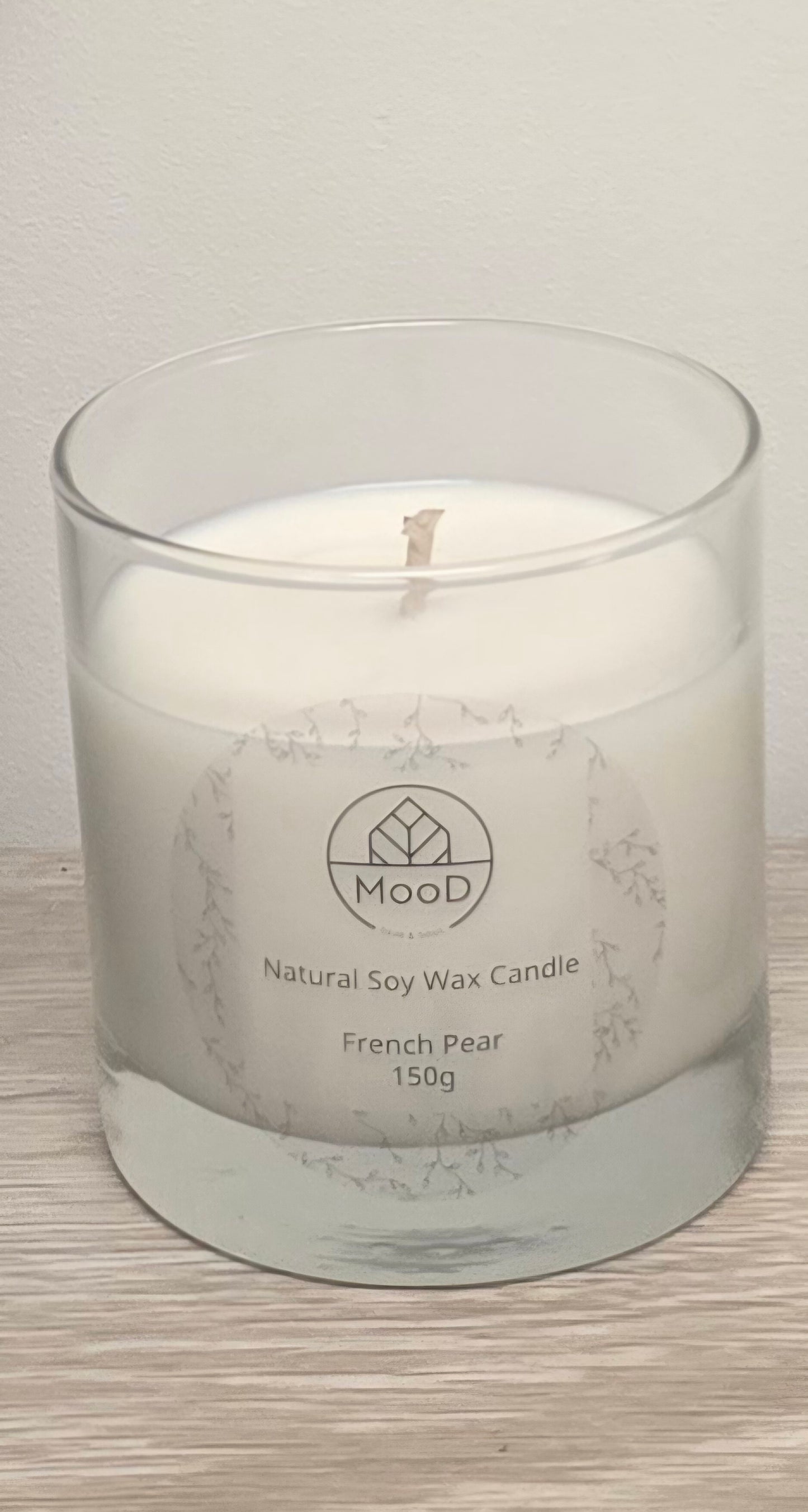 Clear glass Soy Wax Candles 150g