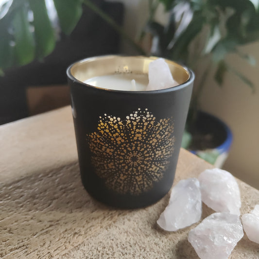 Mandala Crystal Candle 200g